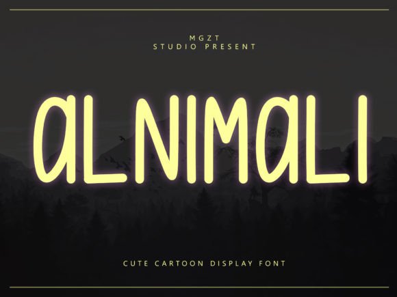 Alnimali Font for Handmade and Commercial Craft Projects
