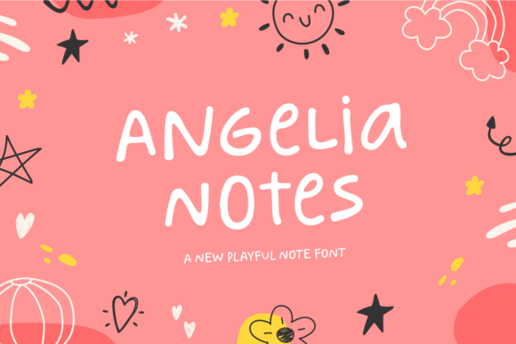 Angelia Notes: A Playful Font for Professional Branding