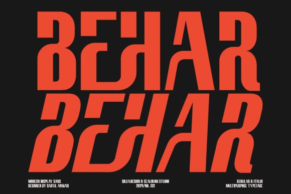 Behar Font for Modern Web Design