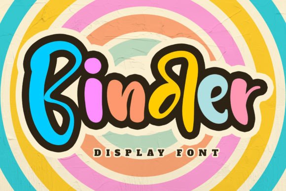 Binder: A Quirky Display Font for Cheerful Branding