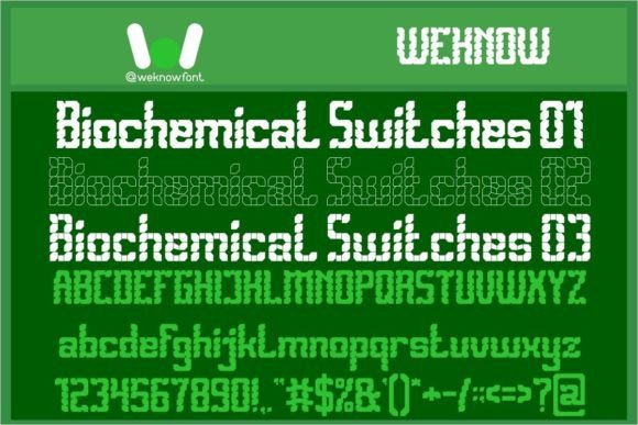 Biomechanical Switches Font for Creative Projects