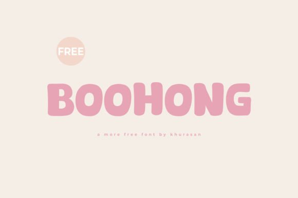 Boohong: A Designer’s Take on a Free Display Font