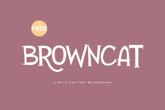 Browncat: A Modern Display Font for Editorial Design