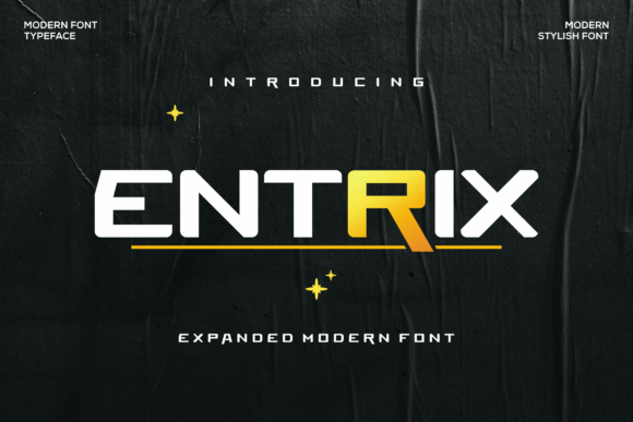 Entrix: A Futuristic Font for Modern Branding