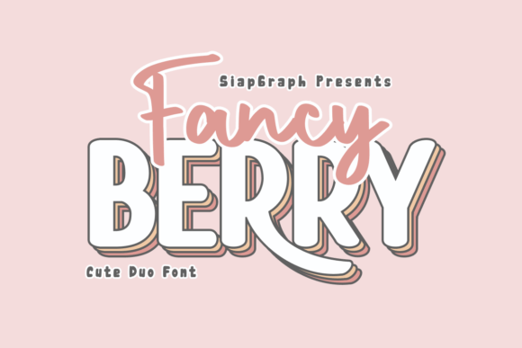 Fancy Berry Duo: A Playful Font for Handmade Creations