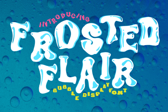 Frosted Flair: A Playful Display Font for Creative Projects