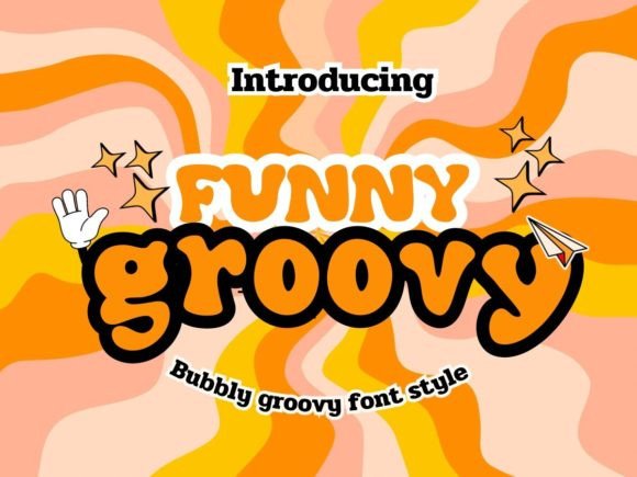 Funny Bubbly Groovy Font Review for Editorial Design