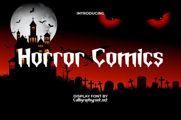 Horror Comics Font for Editorial Design
