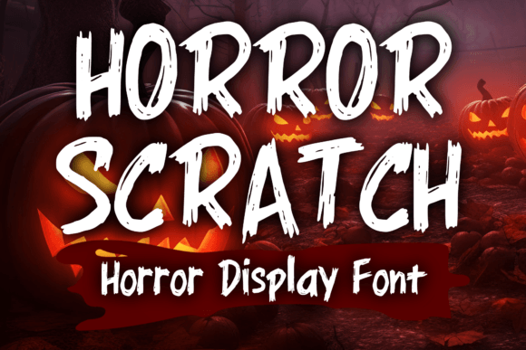 Horror Scratch Font for Business Branding