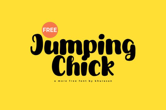 Jumping Chick Font for Web Design