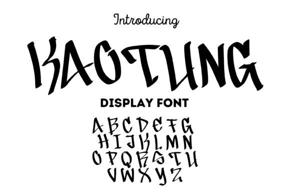 Kaotung: A Playful Display Font for Bold Editorial Design