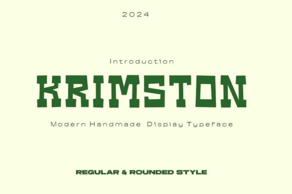 Krimston: A Bold Display Font for Creative Makers