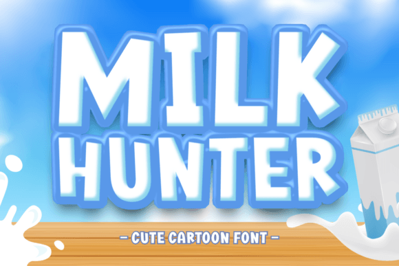 Milk Hunter: A Cute Display Font for Polished Branding