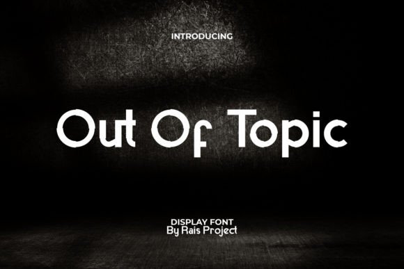 Out of Topic Font for Handmade Creations