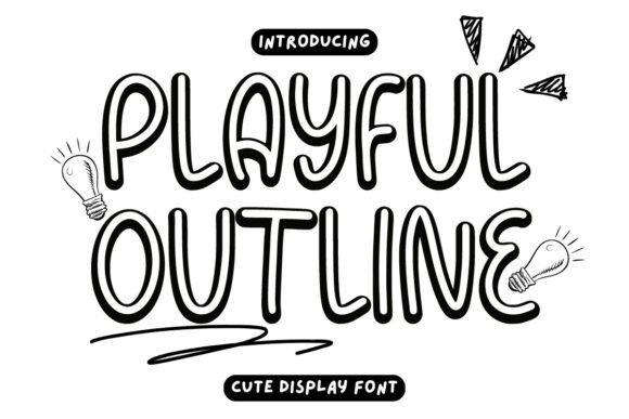Playful Outline: A Versatile Display Font for Digital Creatives