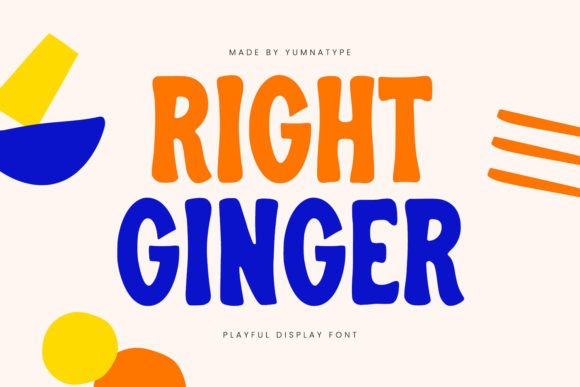 Right Ginger: A Playful Font for Editorial Design