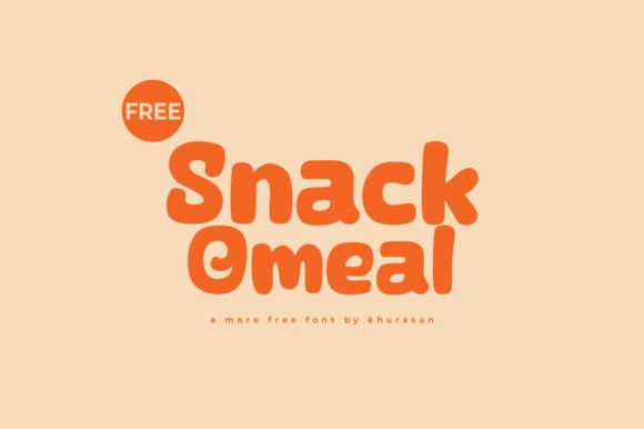 Snack Omeal: A Modern Display Font for Editorial Projects