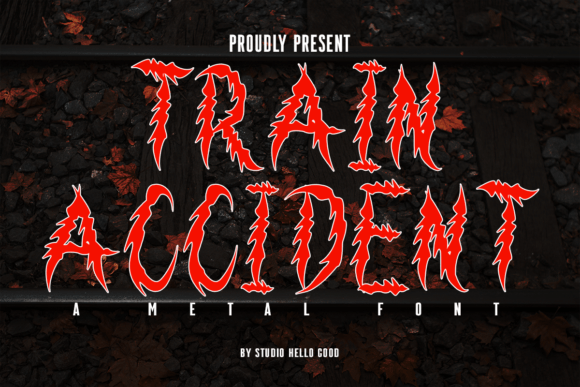 Train Accident Font Review: A Spine-Chilling Display Typeface